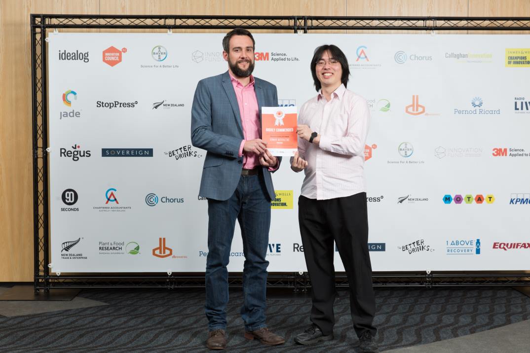 Jarek and Jeong a NZ Innovation Awards